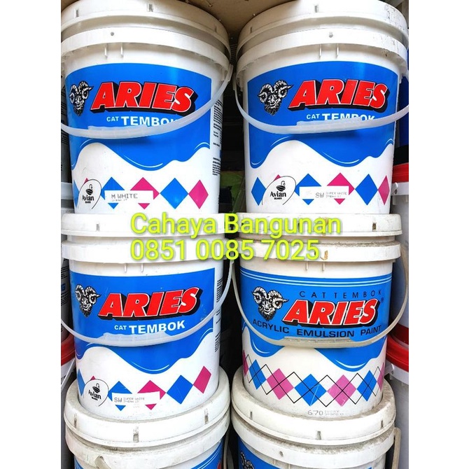 Avian ARIES Avitex Cat Tembok Plafon Triplek Warna Pail Pel 20Kg Murah