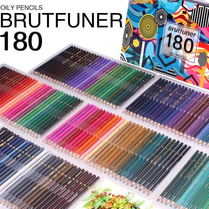 

(COD) Pensil Warna Brutfuner Painting Oil Pencil Artist Color Pencil Set 180