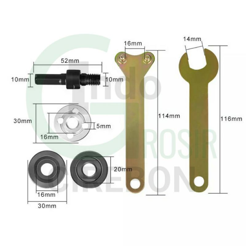 Adaptor Adapter Gerinda Arbor Konektor Gerinda Bor Mata Gerinda Perubah Konektor Bor ke Gerinda