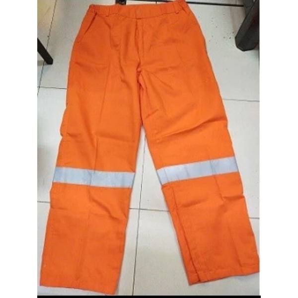 CELANA SAFETY 6 WARNA PREMIUM BAHAN DRILL TEBAL ADEM SCOTLIGT BESAR 5CM