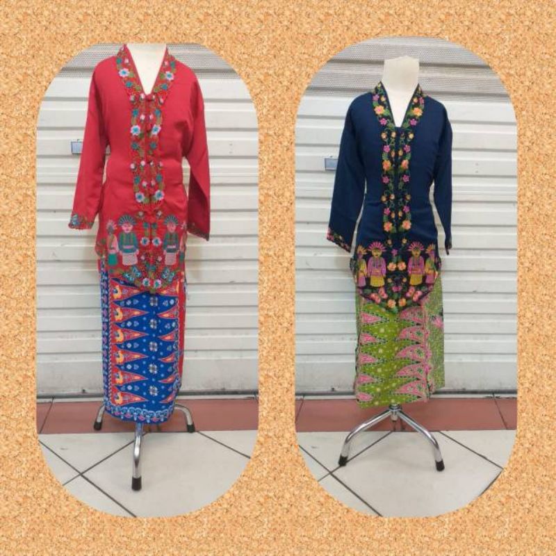 Realpict kebaya encim anak//encim anak modern//baju anak ondel2 betawi//kebay ondel2 anak