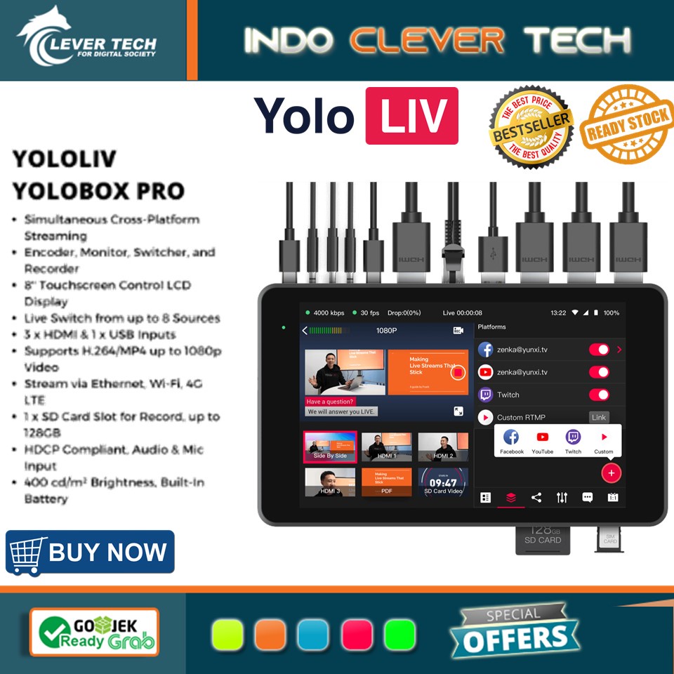 YoloLiv Yolobox Pro Portable Live Stream YoloLiv Multicam