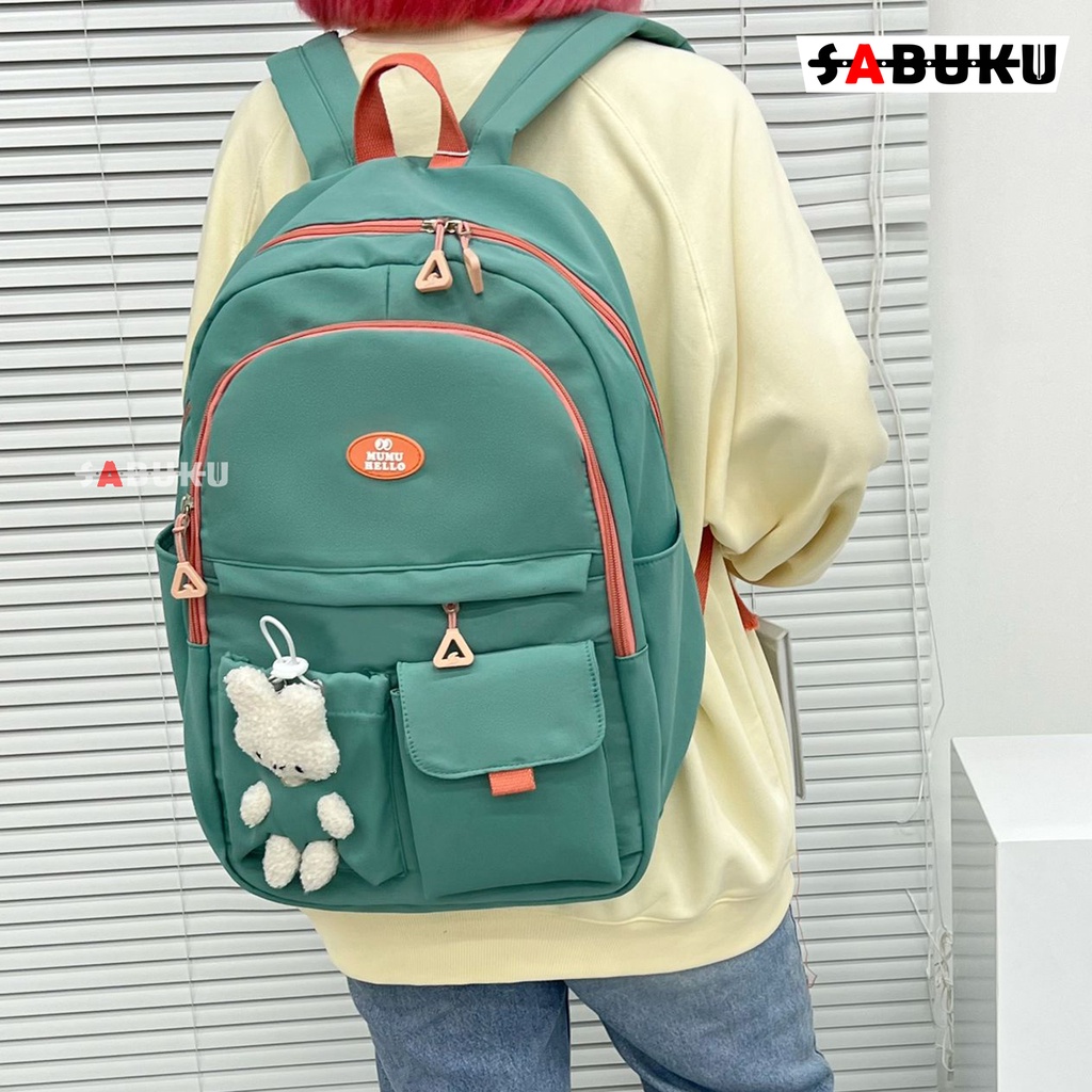 Tas Ransel Backpack Wanita Korea Multifungsi Sekolah Kekinian Tas Anak SD SMP Fashion Wanita - 269