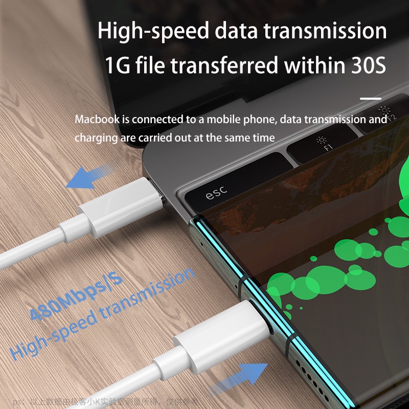 Kabel Charger USB Tipe C Ke USB Tipe C PD 60W Fast Charging