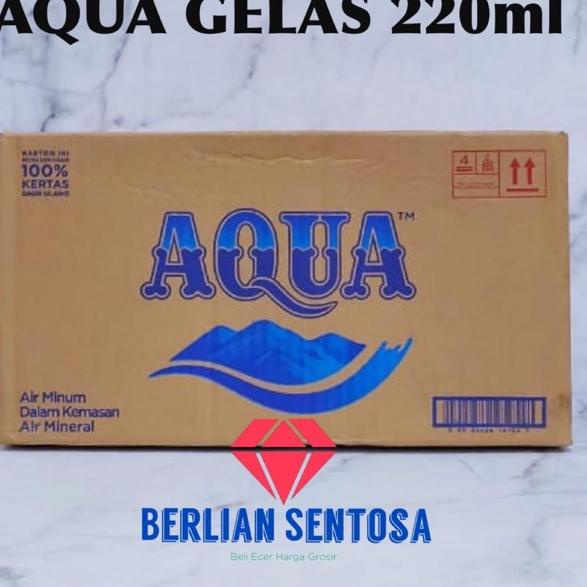 

Bestseller--aqua gelas 220ml air minum