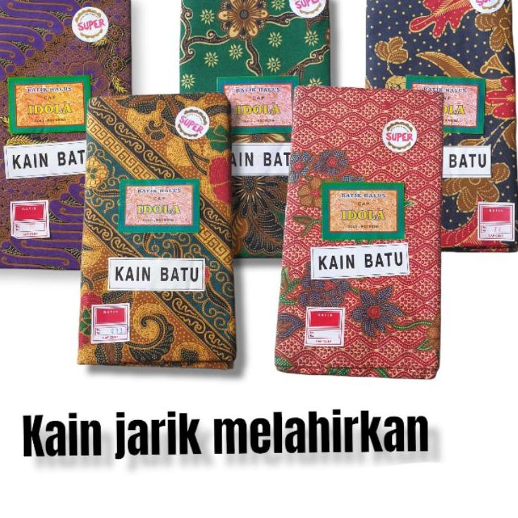 Kain Jarik jarit sewek sarung melahirkan Batik Idola kain super batu halus panjang, rapih, kebat bag