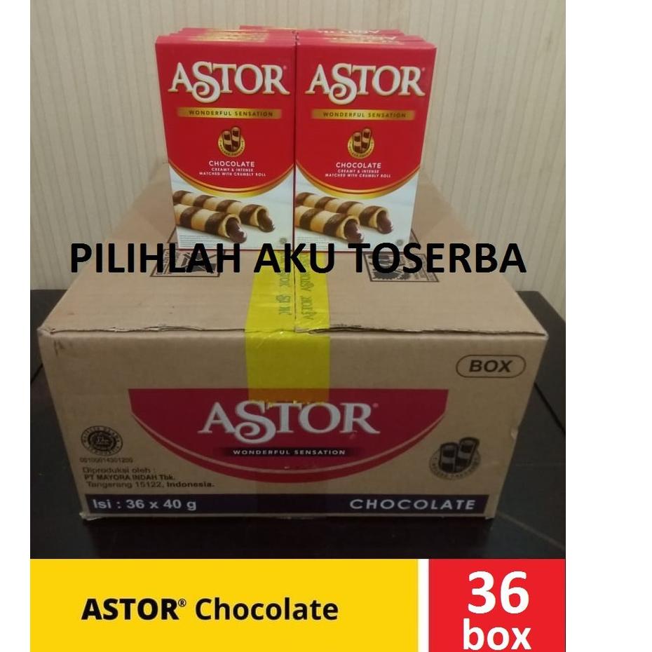 

Order--ASTOR Waferstick Coklat 40 gr - 1 Karton isi 36 box @40 Gr
