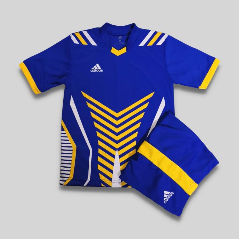 kaos bola atau baju bola junior umur 7 tahun s/d 13tahun-Ninja samurai biru