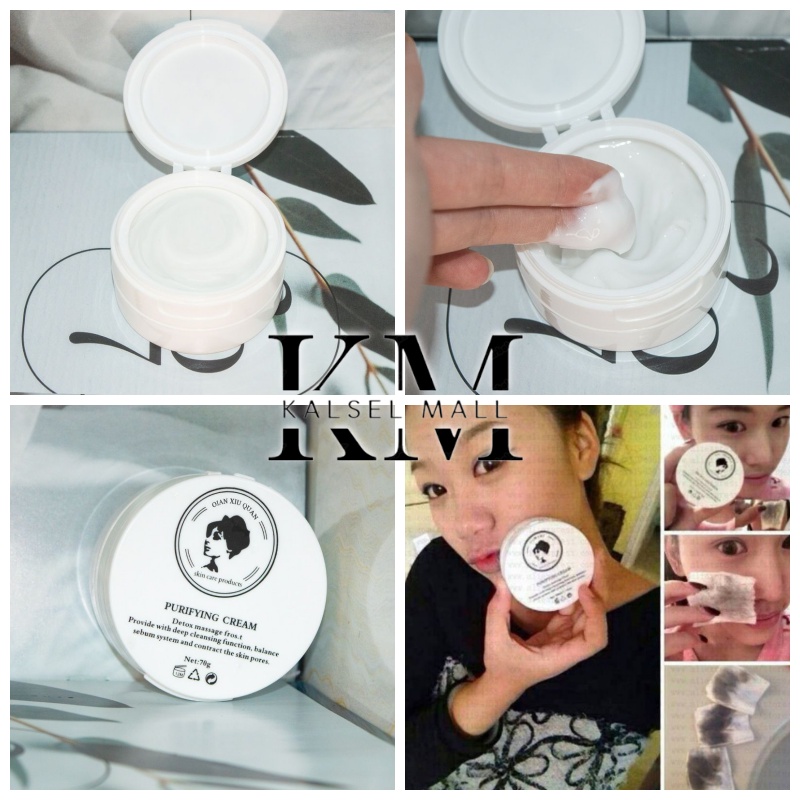 Krim Detoks Detox Cream Purifying Krem Untuk Alat Detoks Face Massage Wajah Tubuh Kulit Detoksifikasi Muka Salon Detok Pemutih Pencerah Wajah Penghilang Deep Cleansing Jerawat Komedo Flek Hitam OC16