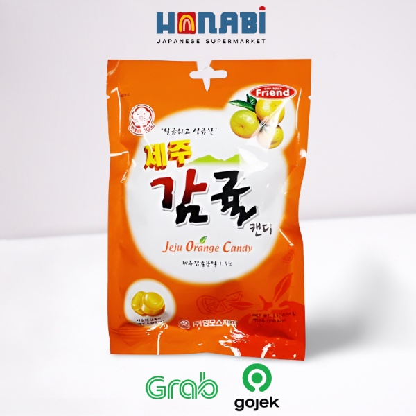 

Mammos Jeju Orange Candy 100g - Permen Rasa Jeruk Jeju Island Made In Korea