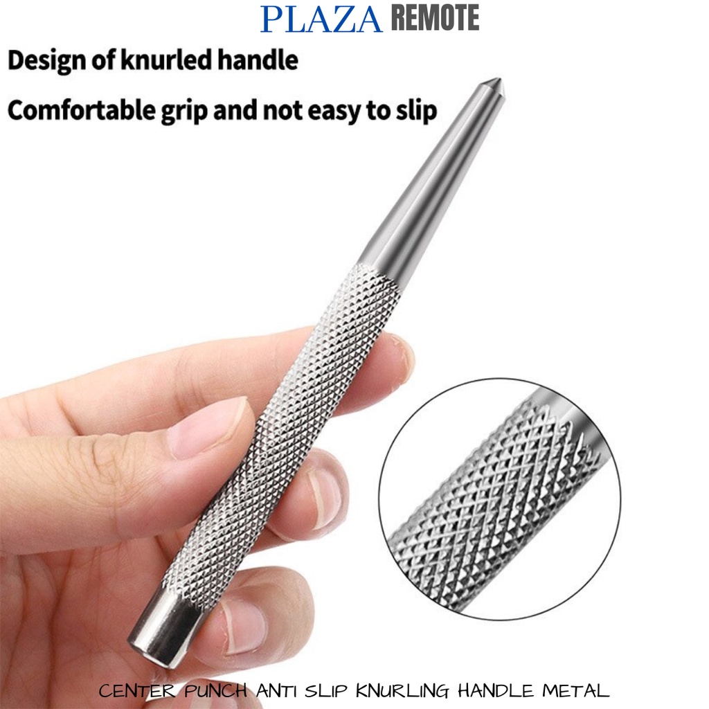 KNURLING CENTER PUNCH PENANDA TITIK MATA BOR ANTI SLIP METAL DRILL