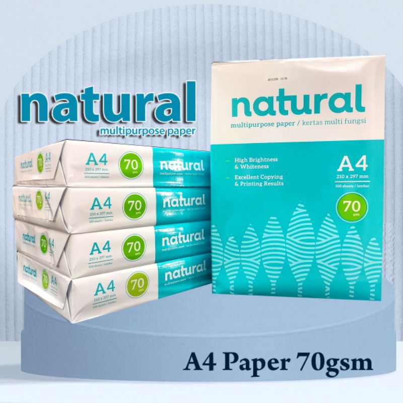 

HVS A4 putih Natural 70 gram 1 rim