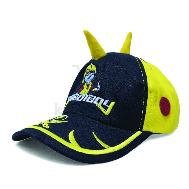 Topi Anak Baseball Boboiboy Bordir Nama Anak Usia 2- 10 Tahun Karakter Bo boi boy