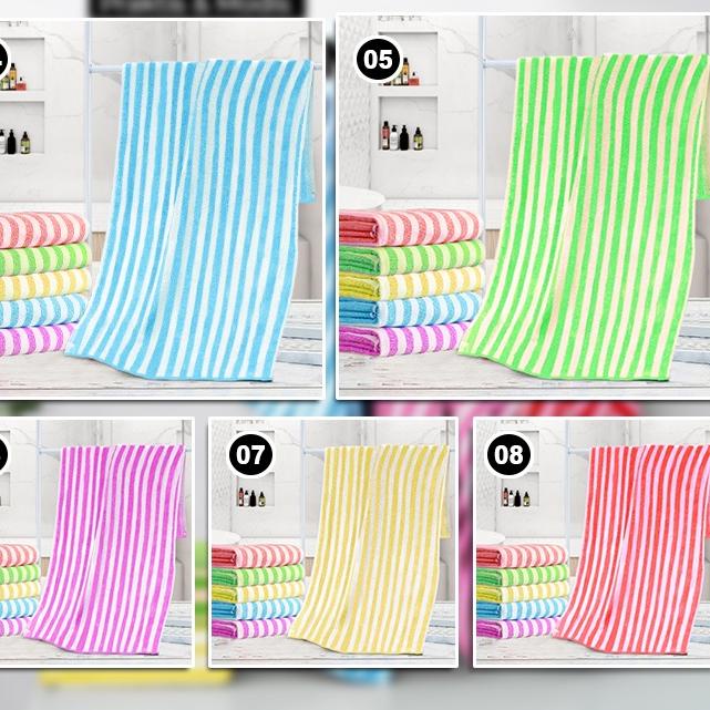 Kejutan Menarik Handuk Mandi Terbaru Handuk Ukuran 70cmx140cm / Handuk Kecil handuk garis daya serap