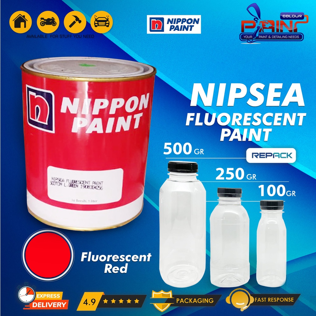 Nippon Paint Cat Duco Nipsea Fluorescent / Stabilo - Red