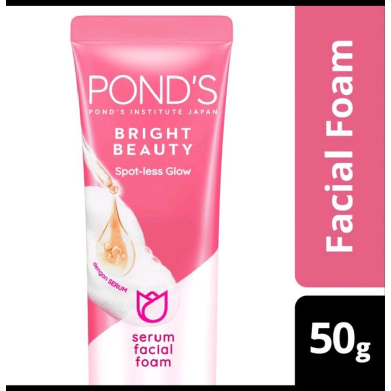 Jual PONDS Facial Foam 50g BRIGHT BEATY KEMASAN BARU | Shopee Indonesia