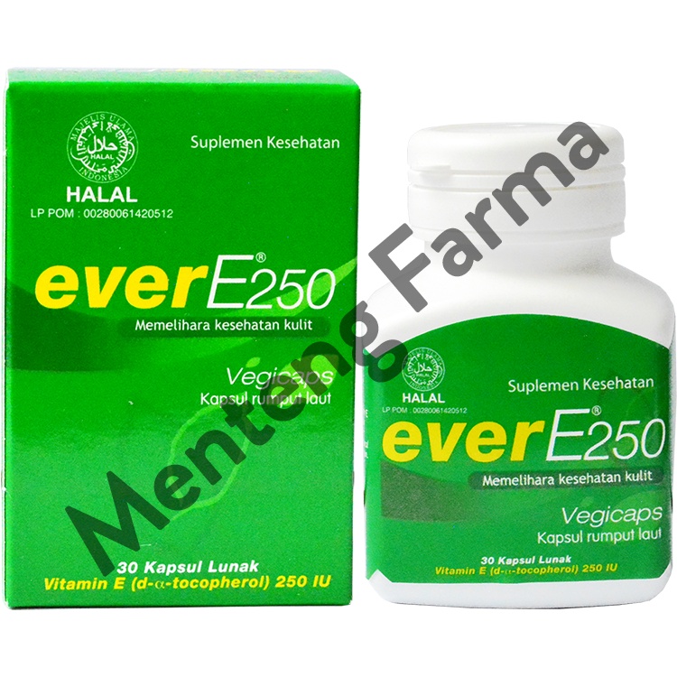 Ever E 250 IU 30 Kapsul - Suplemen Vitamin E untuk Kesehatan Kulit