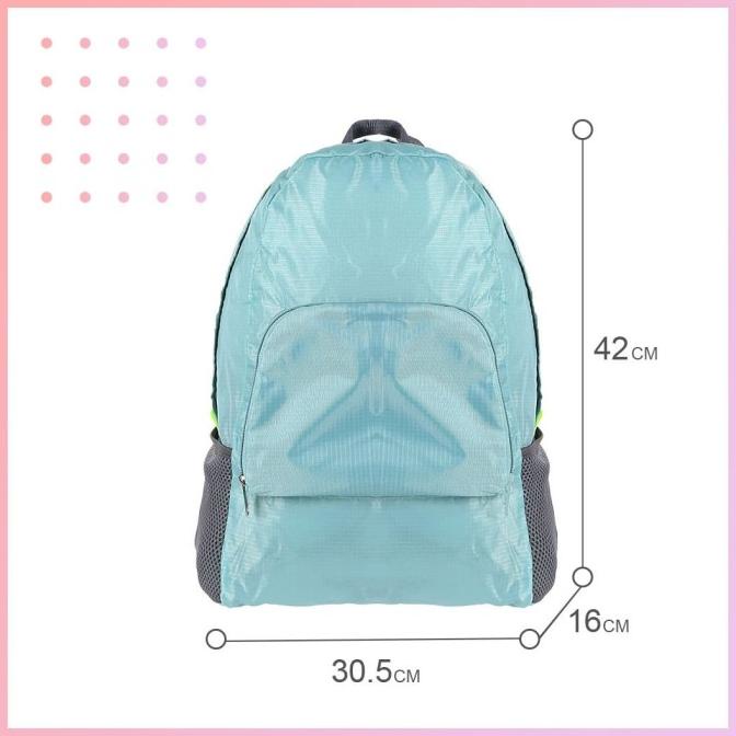 MINISO Tas Pungung Ransel Wanita Pria Lipat Backpack Travel Gunung