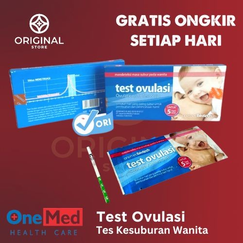 Baby Test Onemed / Box Isi 5 Strip / Test Masa Subur / Test Ovulasi