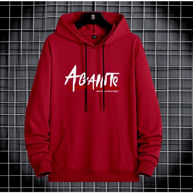 Cod Jaket Sweater Hoodie Distro Pria Sweeter Hudy NY Laki Laki Sweter Hudie Putih Cowok Suiter Hody Cowo Sewiter Hudie Keren Suwiter Switer Hody Keren Terbaru Remaja Dewasa Kekinian-againts maroon