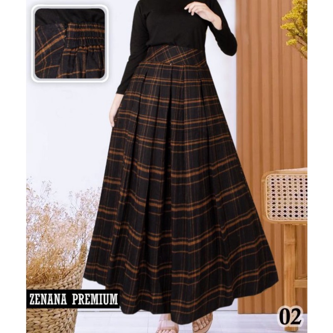Rok Panjang Flanel Zenana Premium