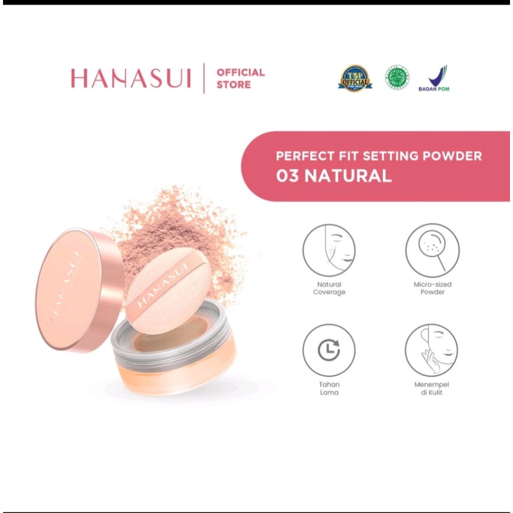 (COD) Hanasui Perfect Fit Setting Powder