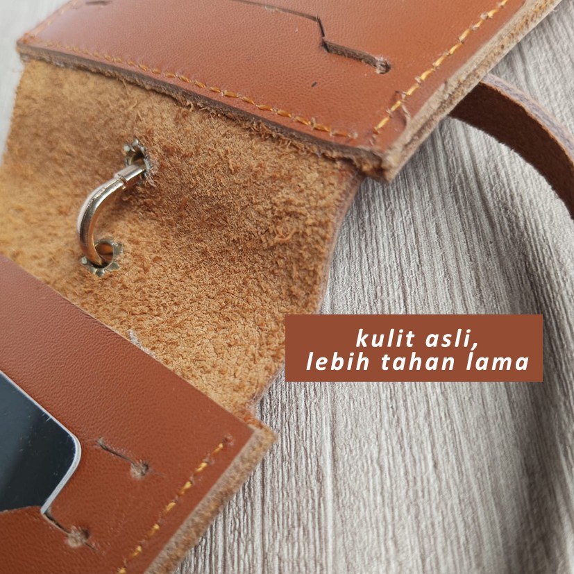 DOMPET LEHER MAGNET  Pria dan wanita KULIT ASLI/Gantungan leher tempat kartu kulit