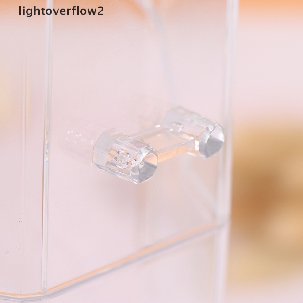 (lightoverflow2) Holder Brush Makeup Bahan Akrilik Transparan Anti Debu