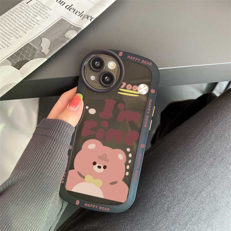 Soft Case Silikon Motif Beruang Untuk OPPO A16 A16K A57 2022 A15 A54 A53 A12 A5S A7 A3S A12E A31 A52 A83 A92 A37 F7 F9 A1K F1s