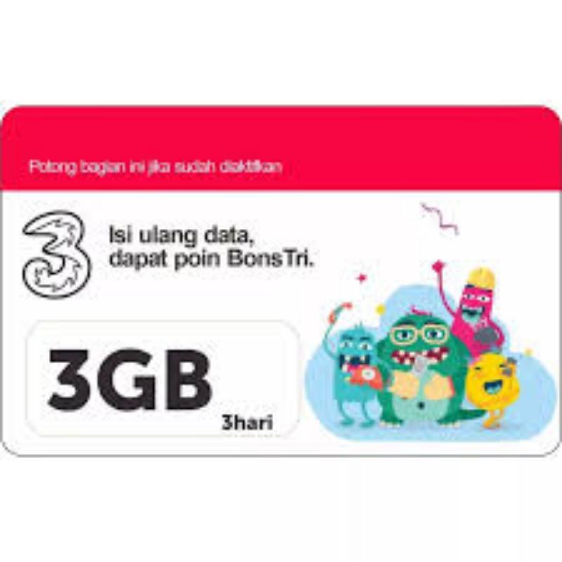 TRI 3GB/3hari NASIONAL