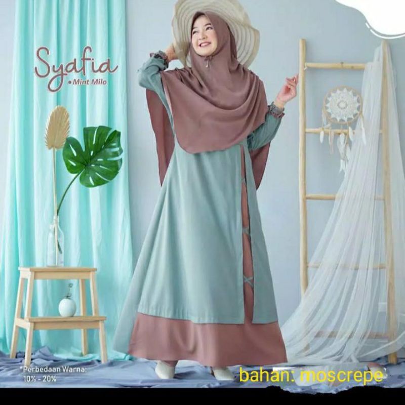 Gamis set jilbab syafia