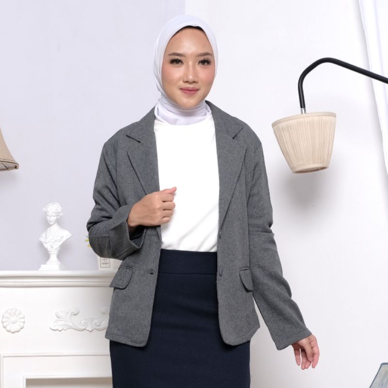 BLAZER  KERJA WANITA  JUMBO /BLAZER KANTOR WANITA  BIG SIZE / BLAZER FORMAL WANITA BIG SIZE 2L,3L,4L