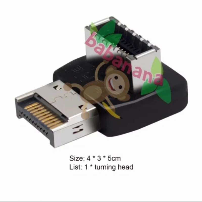 USB 3.1 Type E 90 degree siku motherboard model B elbow adapter