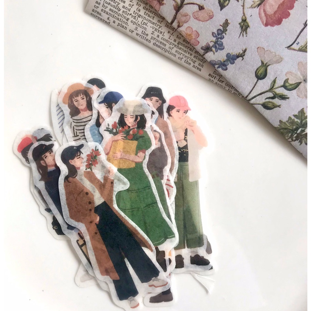 

GIRL DAILY WEAR STICKERS [VOL. 1] UNTUK JOURNAL/SCRAPBOOK