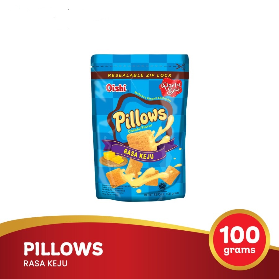 OISHI PILLOWS ISI KEJU 100GR CHEESE SNACK