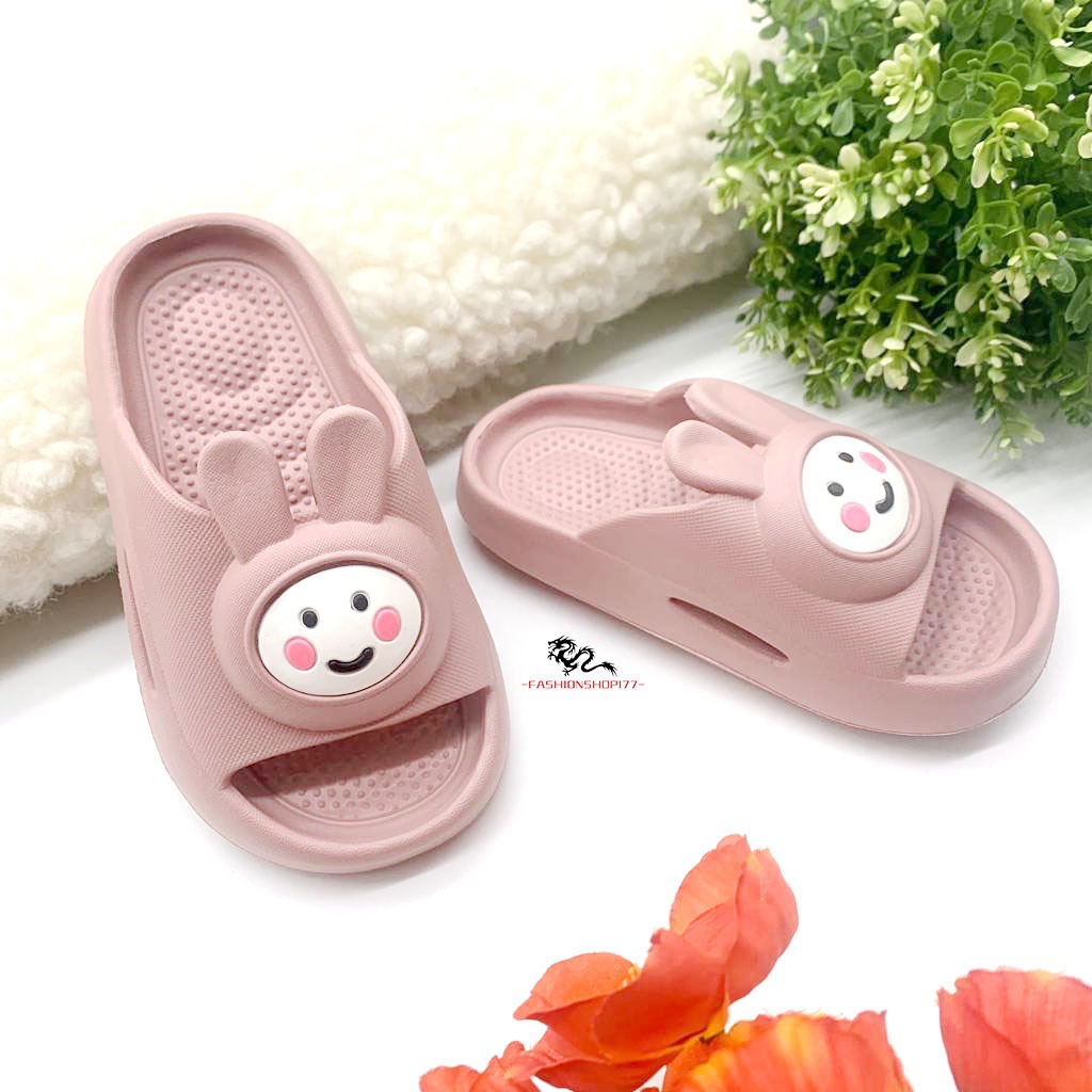 Sandal Selop Sandal Anak-Anak Perempuan Bahan Karet Terbaru Motif Boneka Line Size 24-29