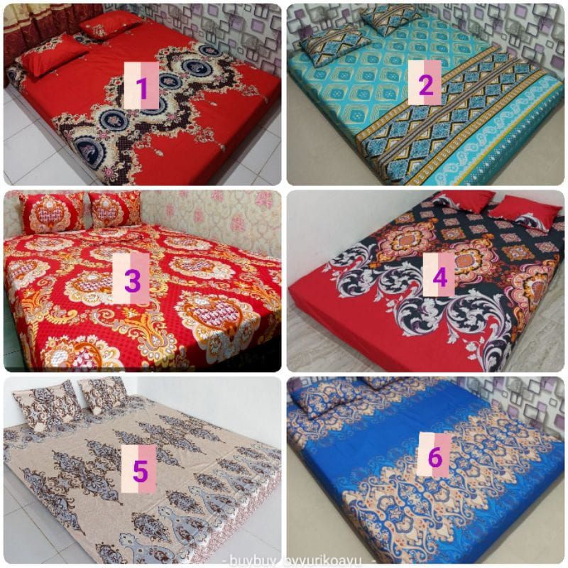 Sprei Batik Solo. Sprei Home Made size 160x200x20