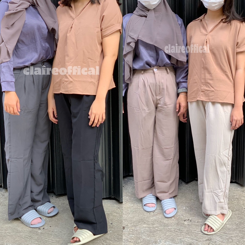 Celana Kantor Formal / Celana Kulot Wanita  / Casual / Loose Pants Trousers Wanita