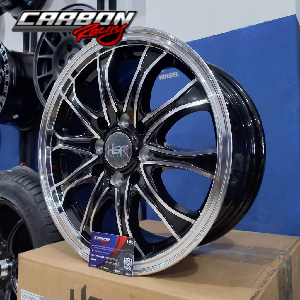 VELG MOBIL AGYA, SIGRA, BRIO, AVANZA, XENIA HSR SERIRIT RING 14 LEBAR 6 PCD 4X100 4X114,3 ET40 BMF