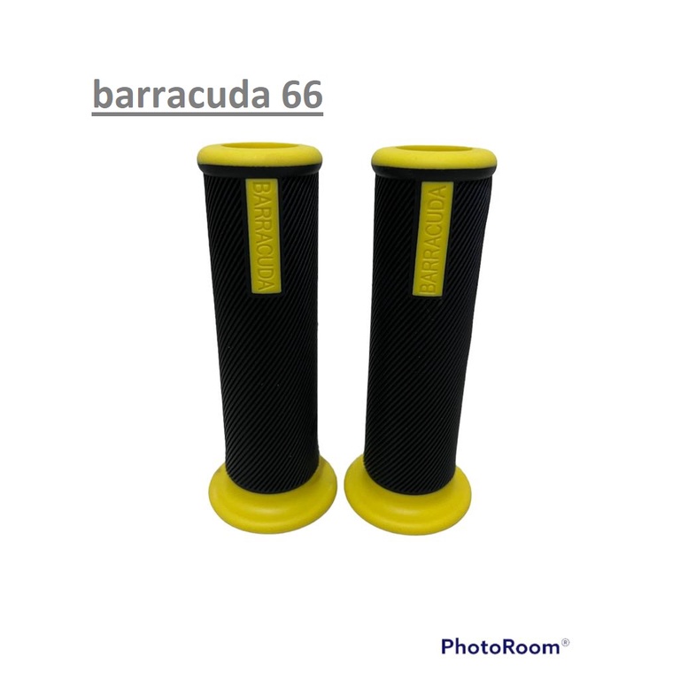 sepasang handgrip barracuda hg55 dan hg 66 karet grip bulu berkualitas premium universal semua sepeda motor