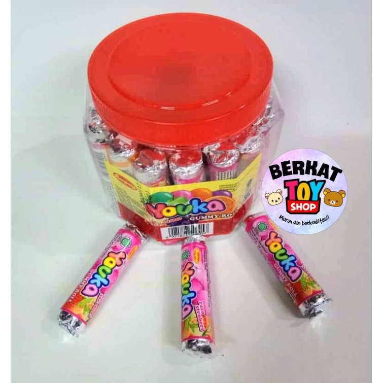 

Permen snack cemilan youka gummy roll candy jajanan anak anak murah (isi 30)