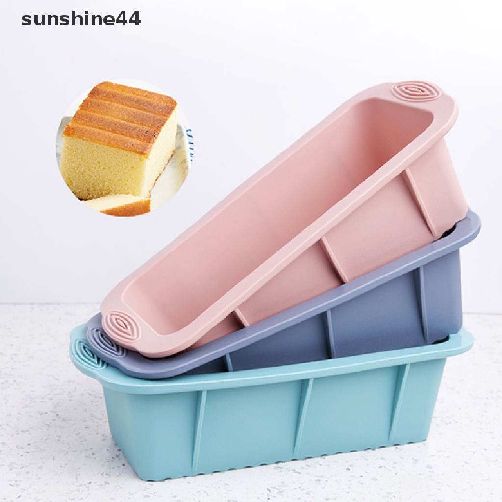 Sunshine Cetakan Kue / Fondant / Muffin / Cokelat DIY Bentuk Persegi Panjang Besar Bahan Silikon