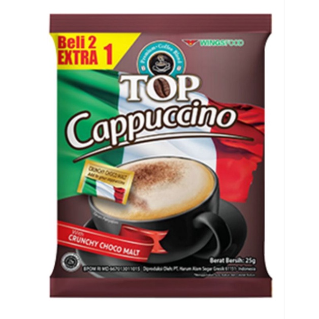 

TOP KOPI CAPPUCCINO 15 SACHET CREAMY CHOCO MALT
