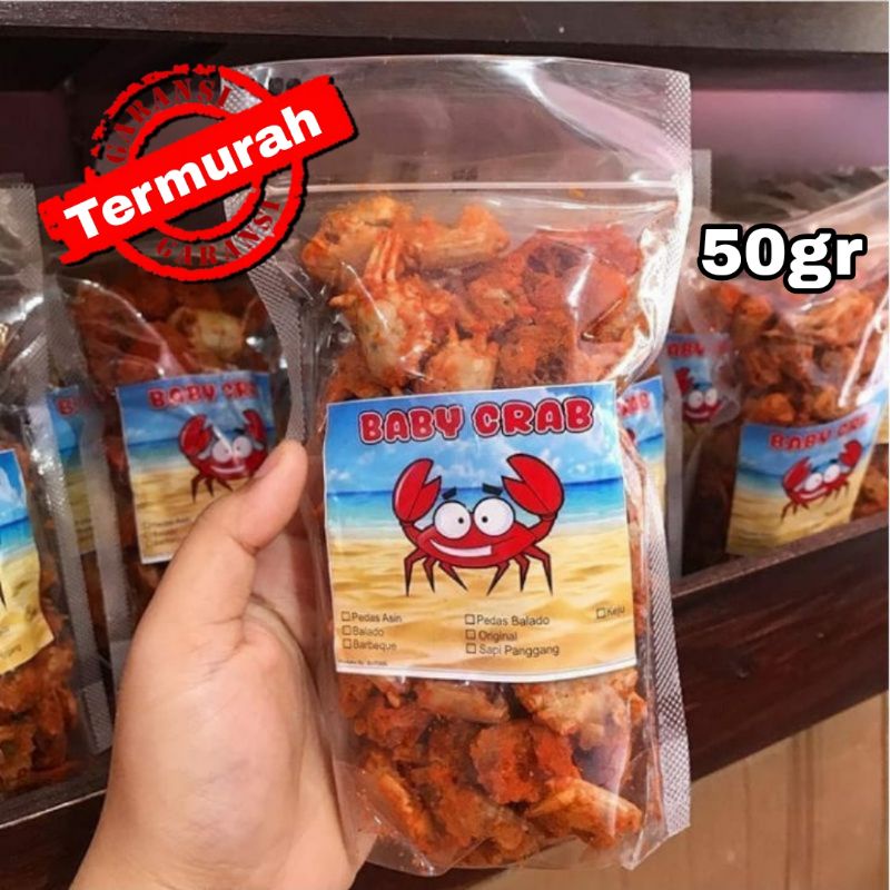 

BABY CRAB CRISPY HALAL 50gr BABY RAJUNGAN KEPITING KRIUK