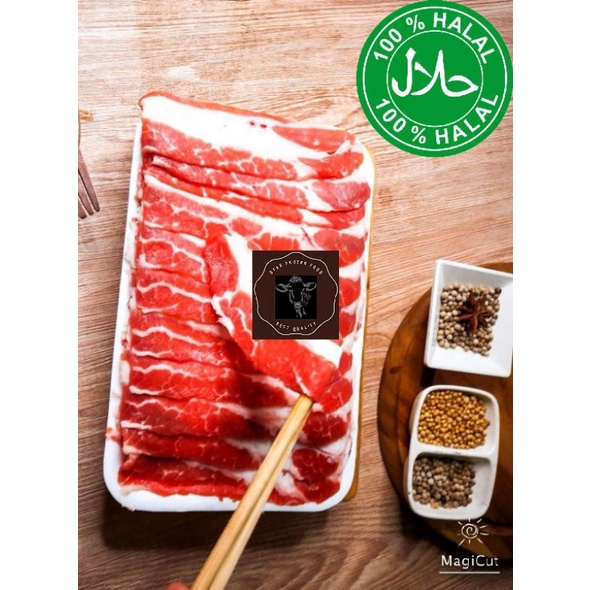 

DAGING SAPI SHORTPLATE SLICE US PREMIUM 500 GRAM