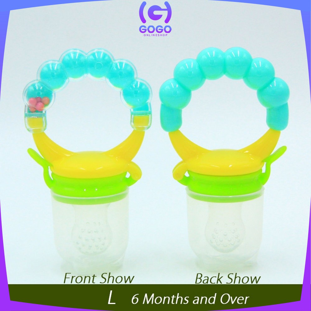 GOGO-C44-45 Empeng Dot Buah Anak Bayi Baby Fruit Feeder Rattle Teether Kompeng Pacifier Gigitan Bayi