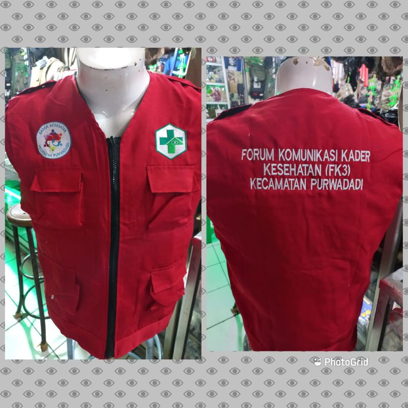 rompi kader kesehatan#rompi forum K3#rompi puskesmas