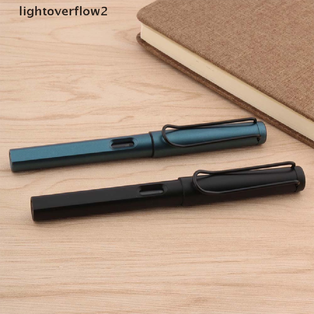 (lightoverflow2) Pulpen Tinta Warna Abu-Abu Tua Bahan Plastik Untuk Sekolah / Kantor