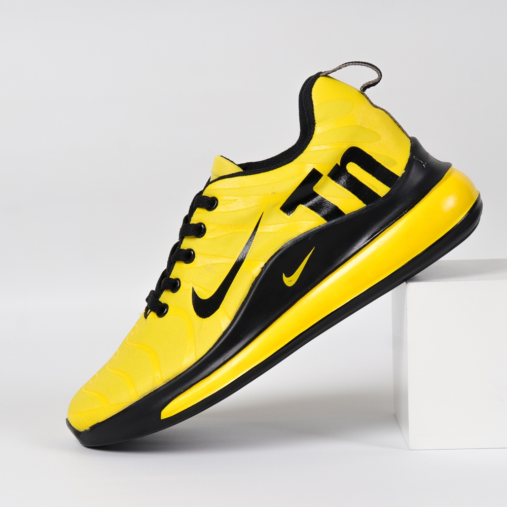 SEPATU OLAHRAGA PRIA SNEAKER NIKE ZOOM TN AIR MAX FLYKNIT LARI SPORT MEN KUNING