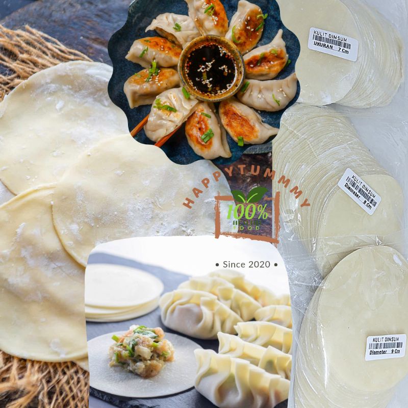 HPT - Kulit Gyoza Dimsum Siomay Swekiaw Pangsit Diameter 9cm &amp; 10cm